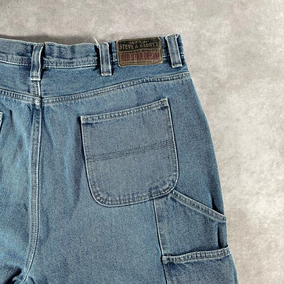 Vintage Steve & Barry’s Carpenter Medium Wash Workwear Denim Jeans - Picture 3 of 8